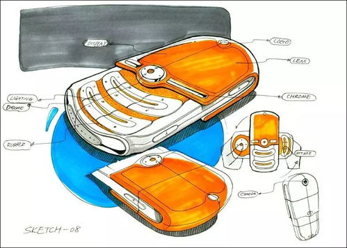 手绘通信设备 连接技术与人情的艺术